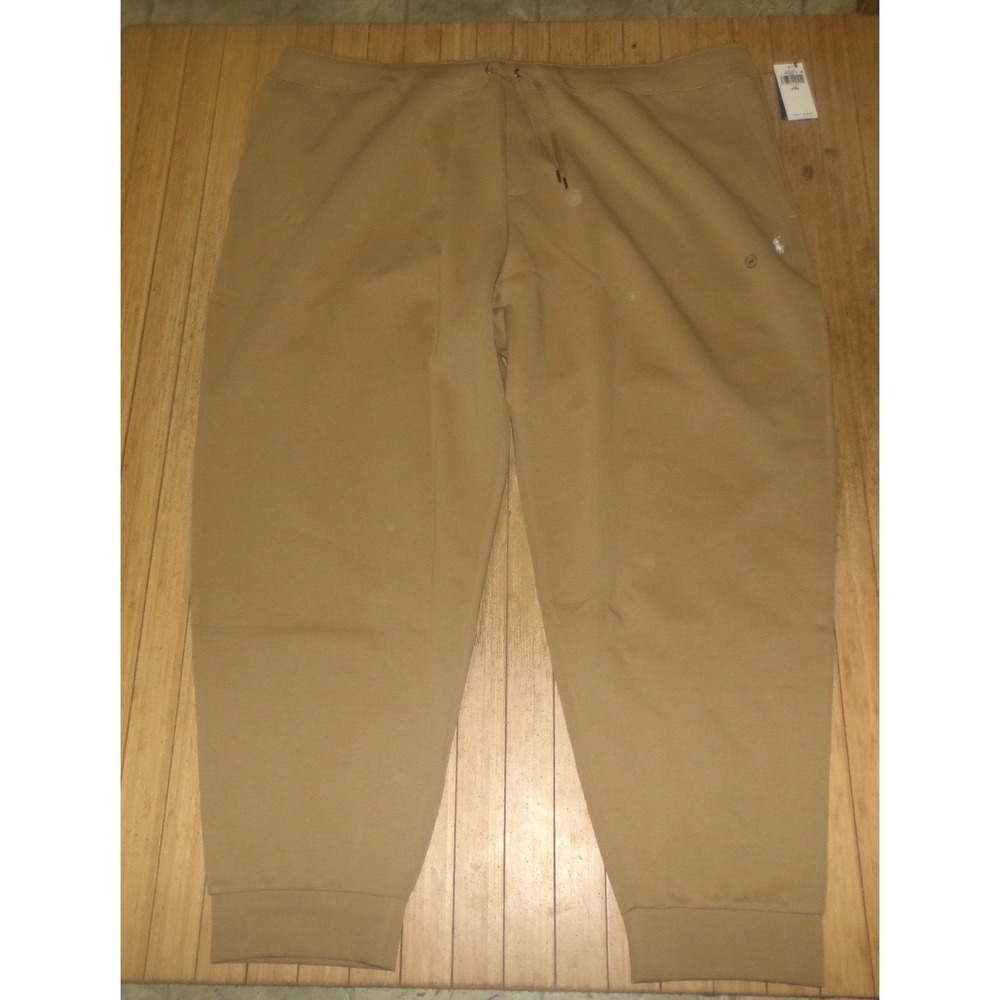 Polo Ralph Lauren Mens Big & Tall Double-Knit Jogger Sweatpants Tan 6XB NWT